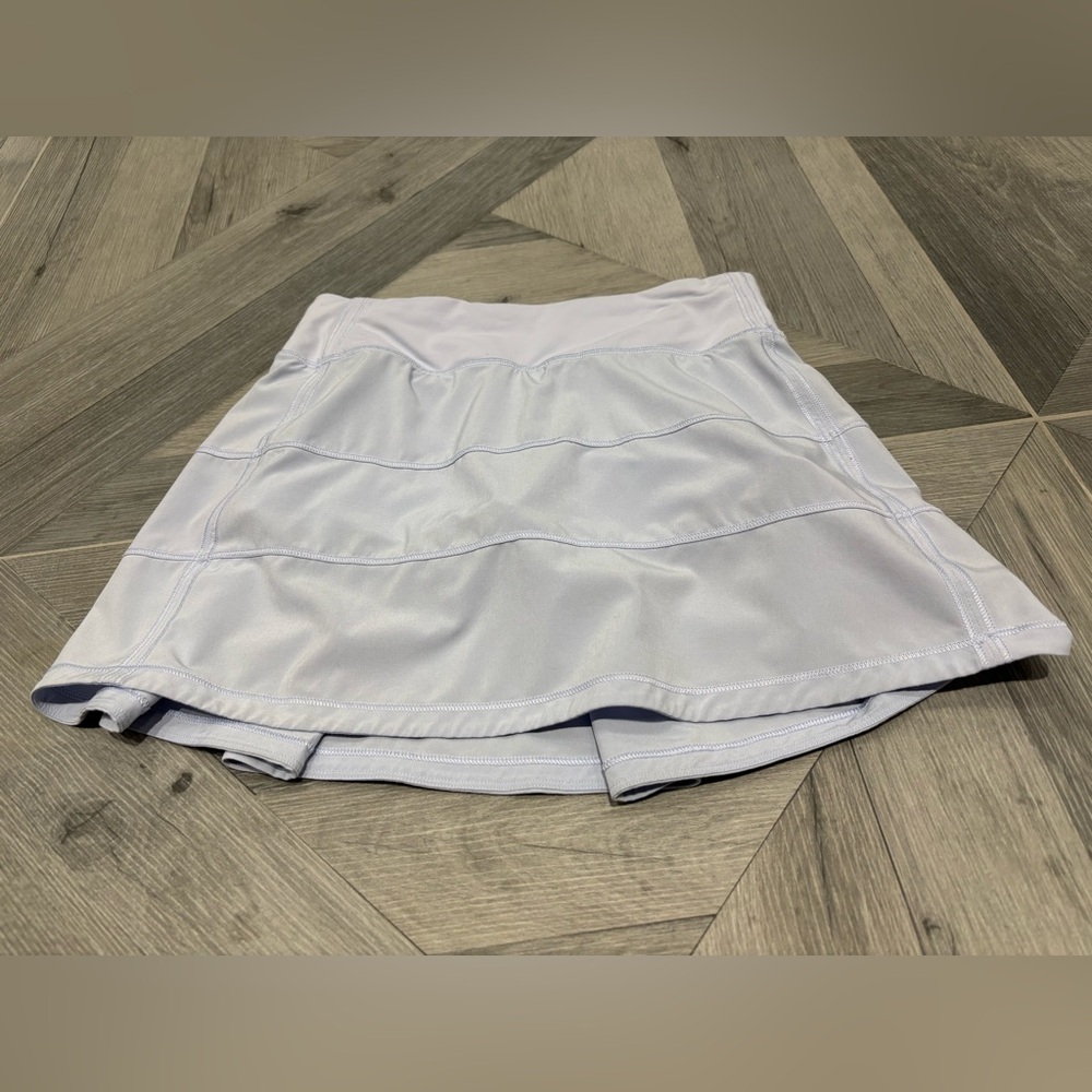 Lululemon Pace Rival Mid-Rise Skirt *Long Pastel Blue size 2